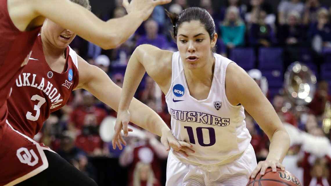 First, career scoring record; then, Wooden Award for Kelsey Plum